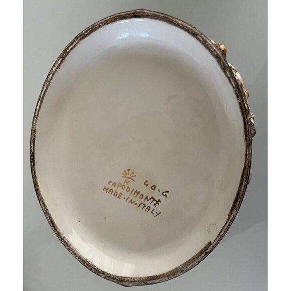 Antique Vintage Capodimonte Porcelain Cherub Centerpiece Bowl w/Lid - ITALY - Picture 14 of 15